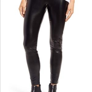 Hue faux leather high waist leggings